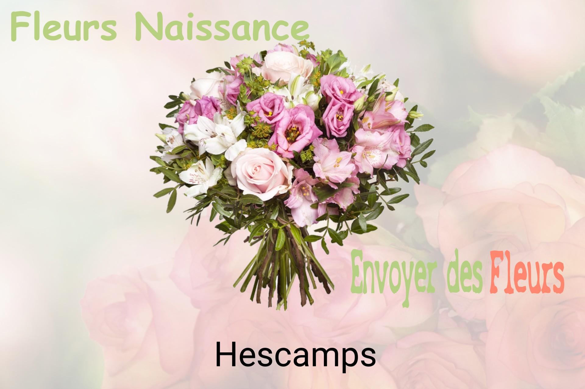 Bouquet de fleurs de naissance livré à Hescamps
